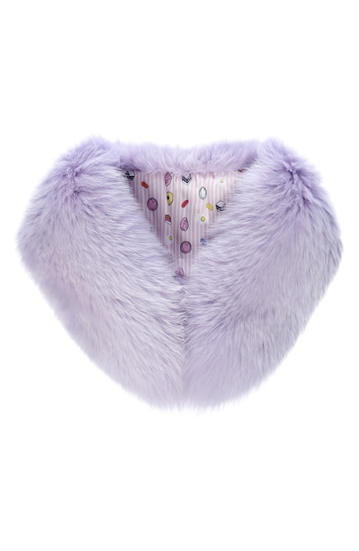 Women's Charlotte Simone Princess Faux Fur Collar