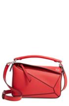 Loewe Small Puzzle Shoulder Bag - Red