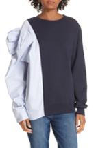 Women's Clu Bow Colorblock Sweatshirt - Blue