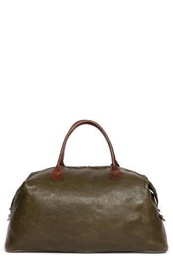 Men's Moore & Giles Benedict Leather Duffel Bag - Green