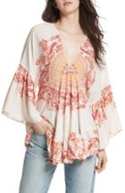 Women's Free People Sunset Dreams Ruffle Top - Ivory