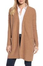 Women's Halogen Ribbed Cashmere Cardigan - Brown