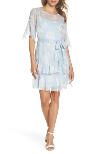 Women's French Connection Alba Tie Waist Dress - Blue