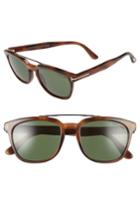 Men's Tom Ford Holt 54mm Sunglasses - Shiny Blonde Havana/ Green