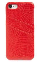 Velvet Caviar Card Holder Iphone 7 Case - Red