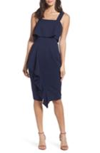 Women's Adelyn Rae Camilla Ruffle Sheath Dress - Blue