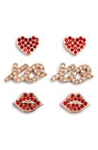 Women's Kate Spade New York Things We Love Set Of 3 Stud Earrings