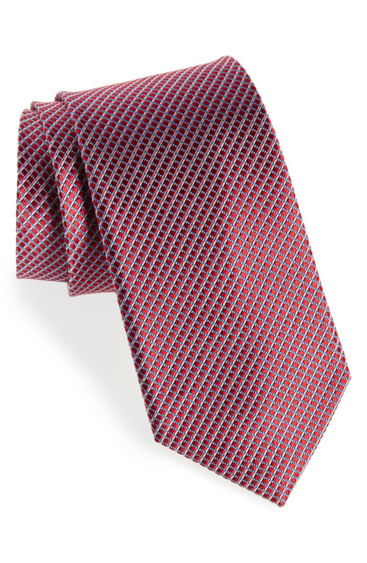 Men's Nordstrom Men's Shop Bucaro Micro Pattern Silk Tie