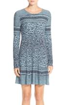Women's Bcbgmaxazria 'kennidi' Jacquard Sweater Fit & Flare Dress