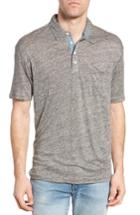 Men's True Grit Colorblock Linen Jersey Polo - Grey