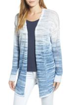 Women's Nic+zoe Open Breeze Linen Cotton Ombre Cardigan
