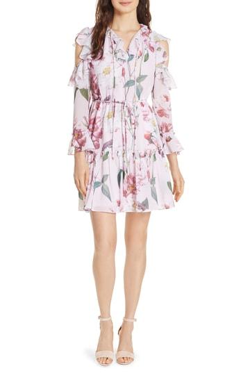 Women's Ted Baker London Saaraah Iguazu Cold Shoulder Dress - Pink
