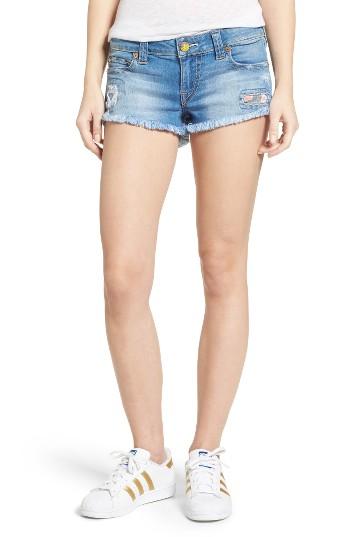 Women's True Religion Brand Jeans Joey Cutoff Denim Shorts - Blue