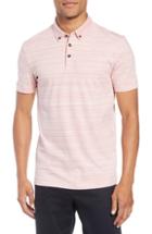Men's Boss Pelham Space Dyed Slim Fit Polo, Size - Red