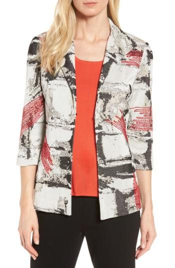 Women's Ming Wang Three-quarter Sleeve Jacket