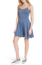 Women's Lush Fit & Flare Dress - Blue