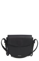 Skagen Mini Lobelle Leather Saddle Bag - Black