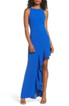 Women's Jay By Jay Godfrey Stella Asymmetrical Ruffle Gown - Blue