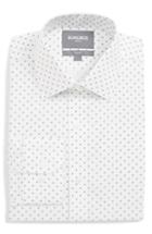 Men's Bonobos Manchester Slim Fit Stretch Print Dress Shirt .5 33 - White