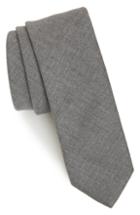 Men's Eleventy Solid Wool Tie, Size - Grey