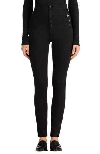 Women's J Brand Natasha Sky High High Waist Skinny Jeans - Black