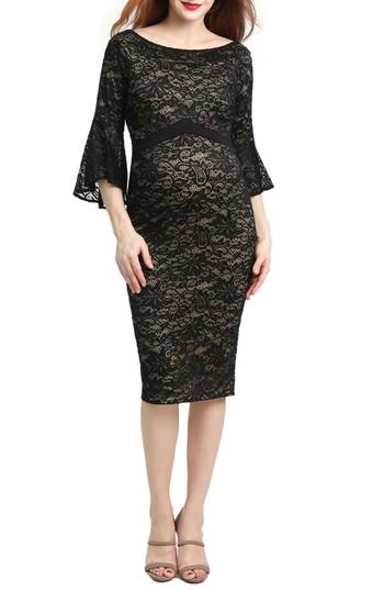 Women's Kimi & Kai Lena Maternity Body-con Dress - Black