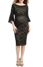 Women's Kimi & Kai Lena Maternity Body-con Dress - Black