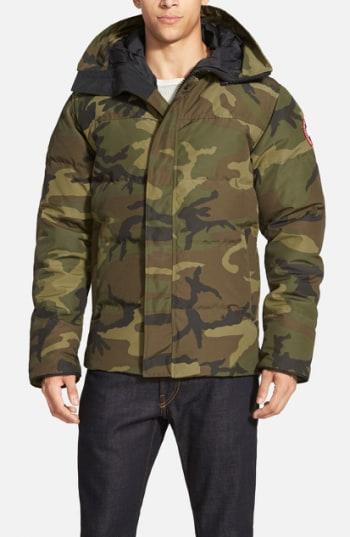 Men's Canada Goose 'macmillan' Slim Fit Hooded Parka, Size - Green