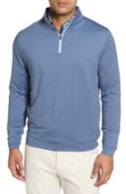 Men's Peter Millar Perth Quarter Zip Stretch Pullover - Blue
