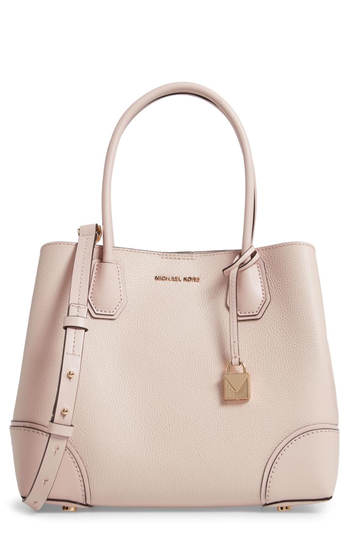 Michael Michael Kors Medium Mercer Gallery Leather Satchel - Pink