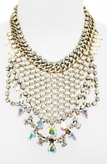 Tildon Statement Necklace Gold/ Antique