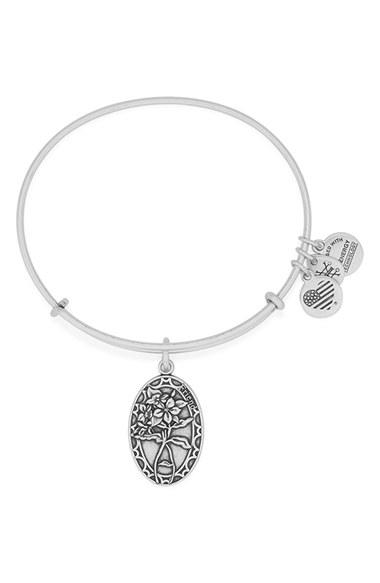 Women's Alex And Ani 'i Love You Friend' Expandable Wire Bangle