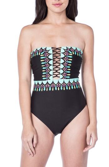 Women's Trina Turk Sunburst Strapless One-piece Swimsuit