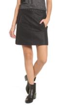Women's Bp. Studded Faux Leather Miniskirt - Black