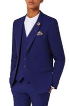 Men's Topman Infinity Ultra Skinny Fit Suit Jacket - Blue