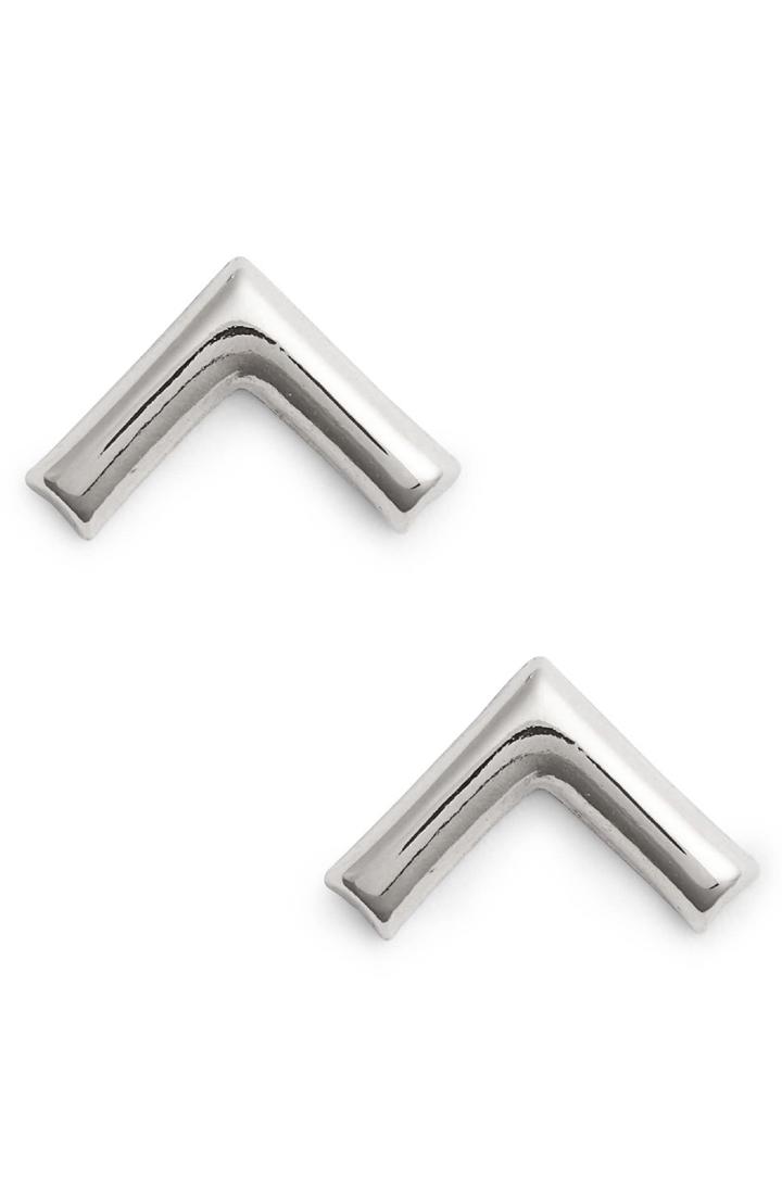 Women's Bony Levy Chevron Post Earrings (nordstrom Exclusive)
