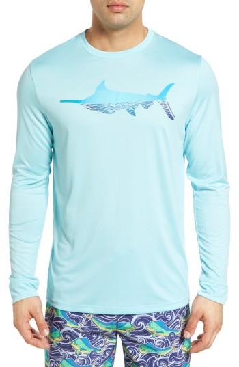 Men's Vineyard Vines Marlin Reflection Performance T-shirt, Size - Blue