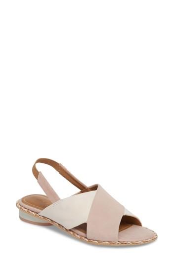 Women's Kelsi Dagger Brooklyn Saline Cross Strap Sandal .5 M - Pink