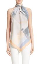 Women's Lafayette 148 New York Julisa Tie Neck Silk Blouse