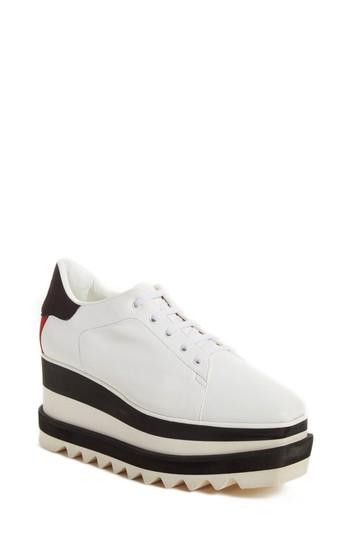 Women's Stella Mccartney Sneak-elyse Flatform Sneaker Us / 39eu - White