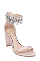 Women's Jewel Badgley Mischka Dancer Ankle Strap Sandal .5 M - Ivory