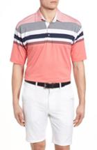 Men's Bobby Jones Horizon Stripe Polo - Pink
