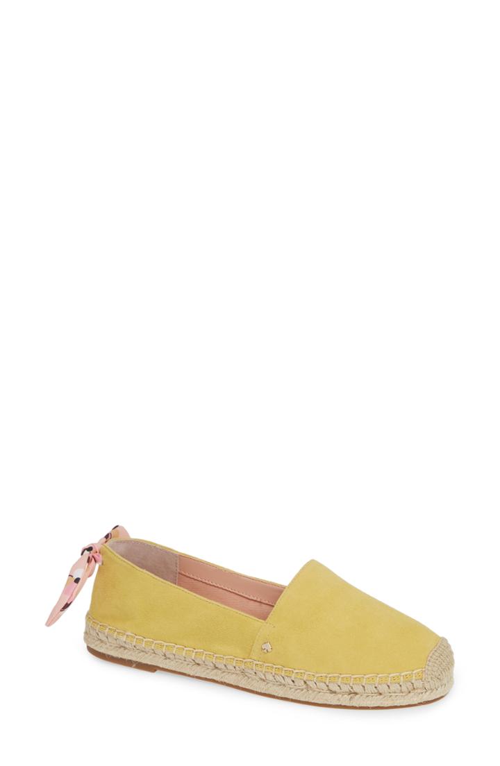 Women's Kate Spade New York Grayson Espadrille Flat .5 M - Yellow