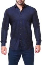 Men's Maceoo Fibonacci Paisley Trim Fit Sport Shirt (m) - Blue
