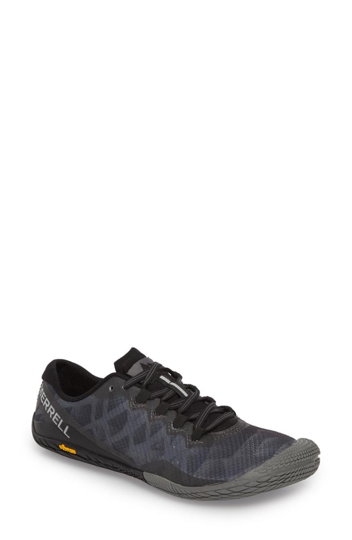 Women's Merrell Vapor Glove 3 Trail Running Shoe .5 M - Black