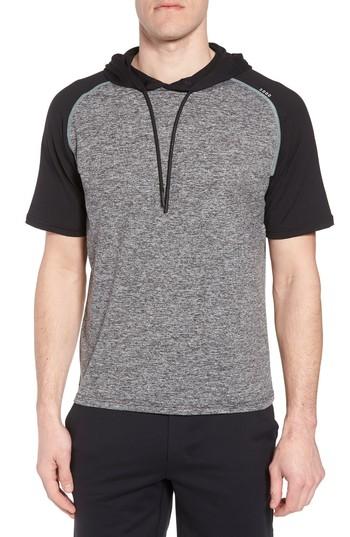 Men's Sodo Quad Short Sleeve Hoodie - Black