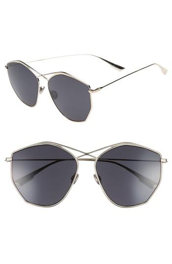 Women's Christian Dior 59mm Metal Sunglasses - Light Gold