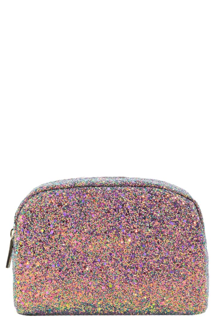 Skinnydip Purple Crescent Makeup Bag