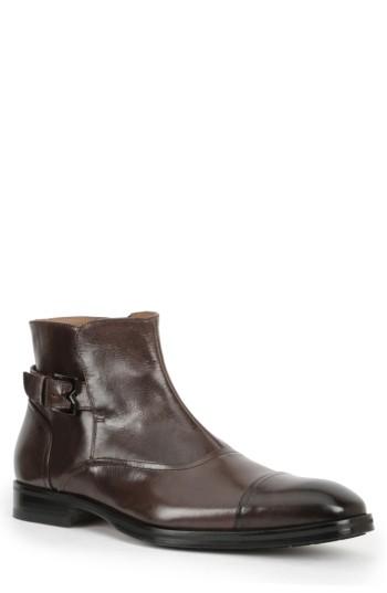 Men's Bruno Magli 'arcadia' Cap Toe Boot .5 M - Brown