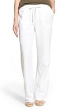 Women's Caslon Drawstring Linen Pants - White